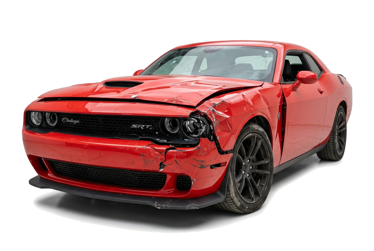 Damaged Dodge car sample